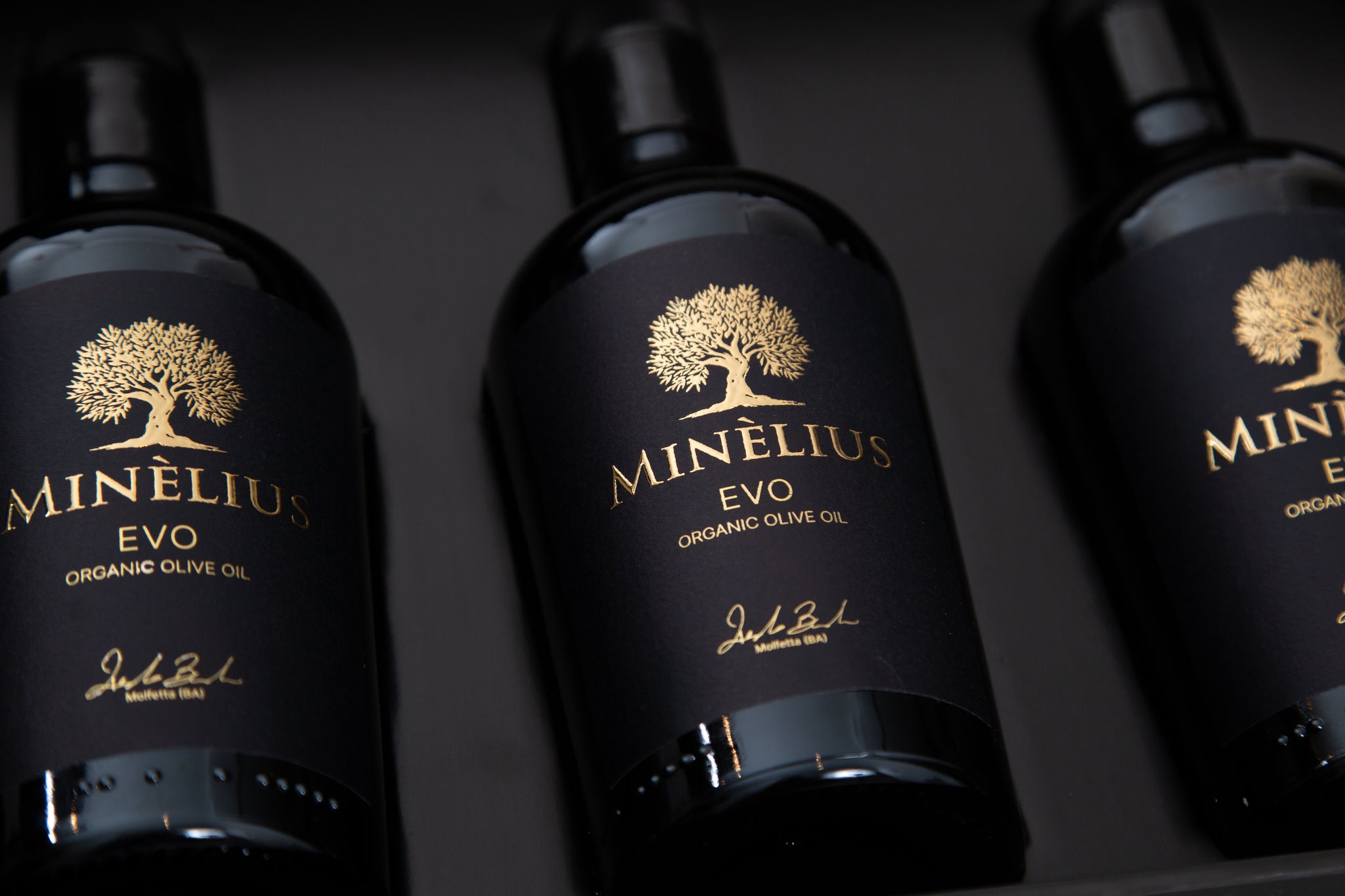 Minelius Organic Olive Oil - 3 bottles