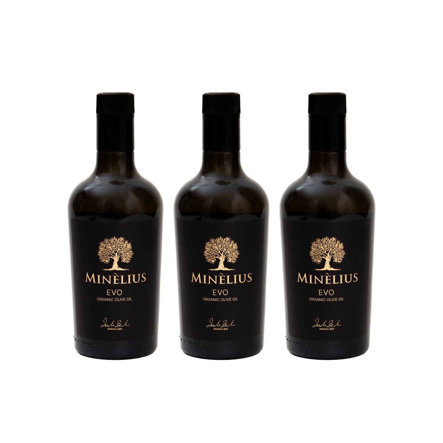 Minelius Organic Olive Oil - 3 bottles