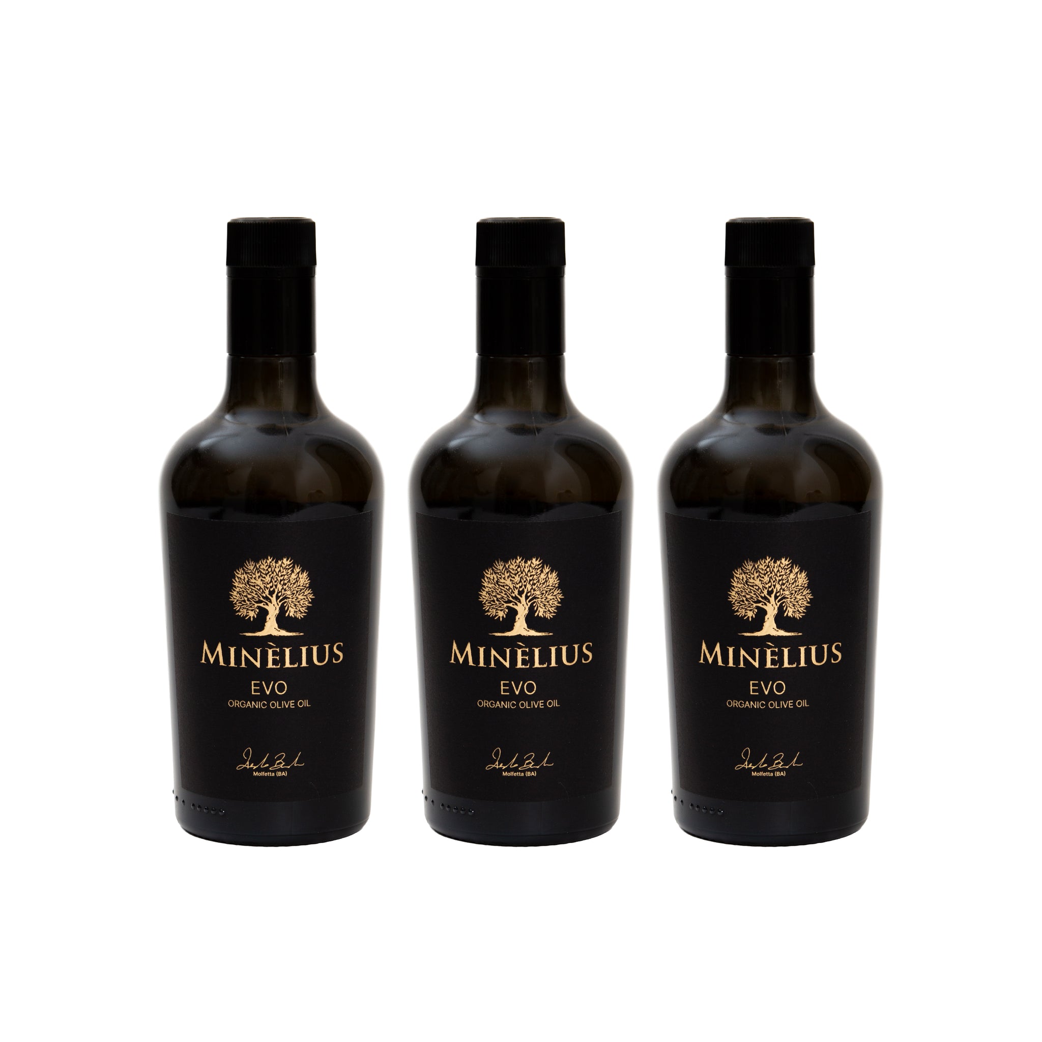 Minelius Organic Olive Oil - 3 bottles